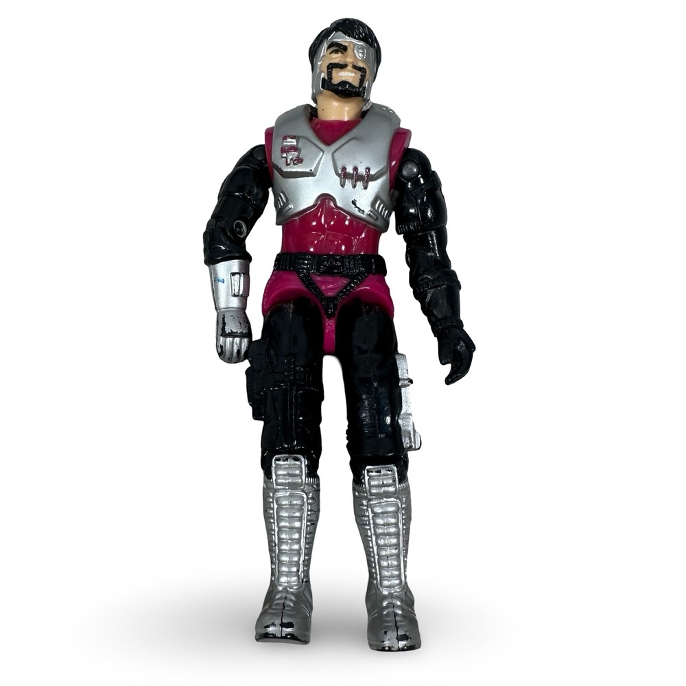 Vintage Hasbro GI‎ Joe Metal Head Action Figure 1990 Pink Silver Black Loose